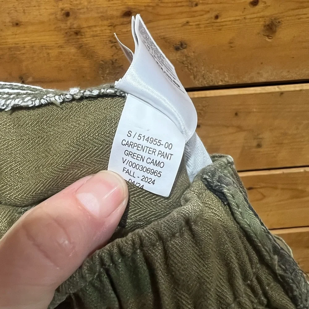 GAP Kids Camo Carpenter Pants Double Knee Size M (8) Adjustable Waist
